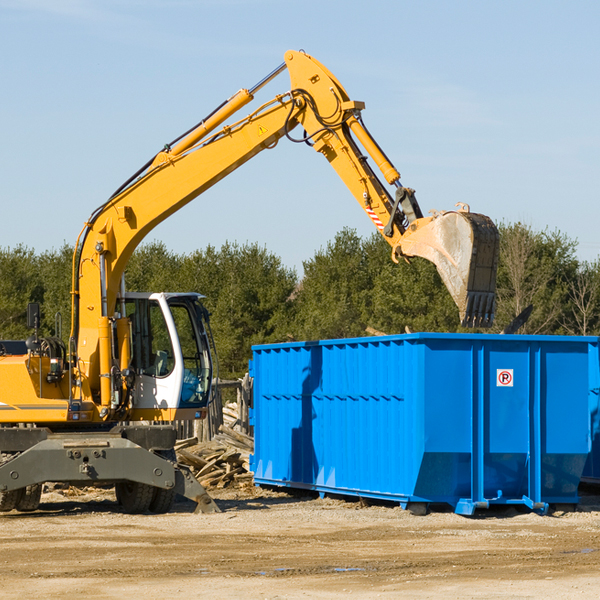 can i choose the location where the residential dumpster will be placed in Dellrose